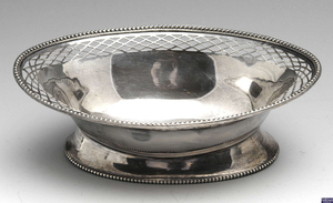 An early twentieth century pierced silver dish.