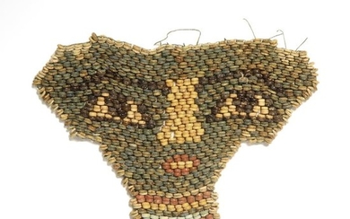 Ancient Egyptian Faience Mummy Beads Mask