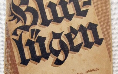 Anti-Semitism. Blutluegen. Maerchen und Tatsachen, 1929, Bauhaus Litho cover