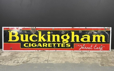 Antique Buckingham Cigarette Porcelain Sign