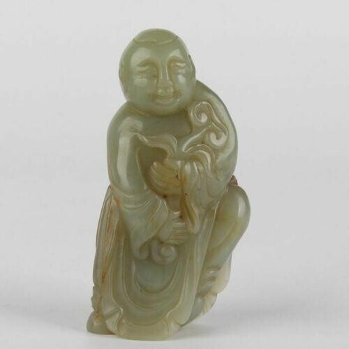 Antique Chinese Jade Ming style figure
