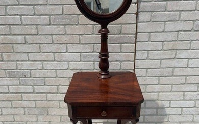Antique Chippendale Style Mahogany Shaving Stand