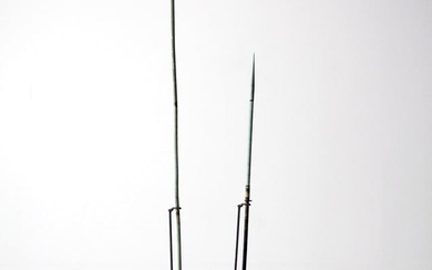 Antique Lightning Rod Pair