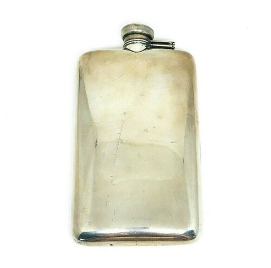 Antique Sterlin Silver Flask Collectable Decorative