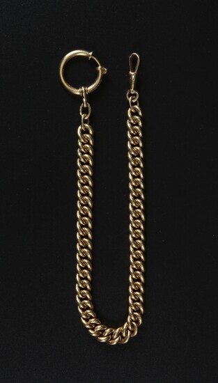 Antique gold pocket watch chain, ca. 1920