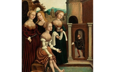 Anton Heusler, um 1500 – 1562, zug., BATSEBA ERHÄLT DIE BOTSCHAFT DES KÖNIGS DAVID