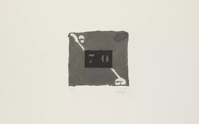 Antoni Tàpies, Spanish 1923-2012, 70, 1973; carborundum and embossing on...