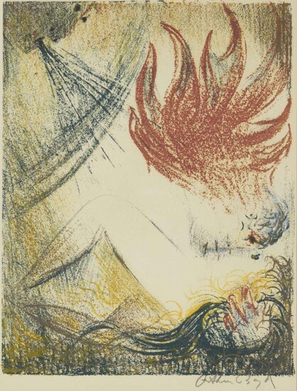 Arthur Boyd AC OBE, Australian 1920-1999, Untitled; etching and aquatint on wove, signed in pencil, image: 23.5 x 18.5 cm, (framed)