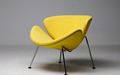 Artifort - Pierre Paulin - Lounge chair - Orange slice F437 - Wool