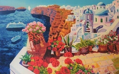 Athos Faccincani - Sogno di luce intorno a Santorini