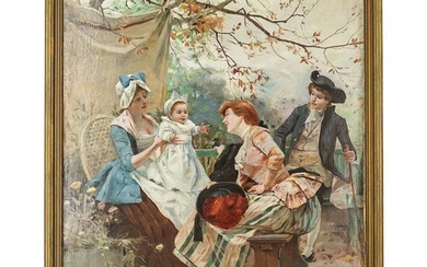Auguste-Emile Pinchart (1842-1920) Oil On Canvas