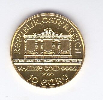 Austria - 10 euro 2020 Wiener Philharmoniker - Gold