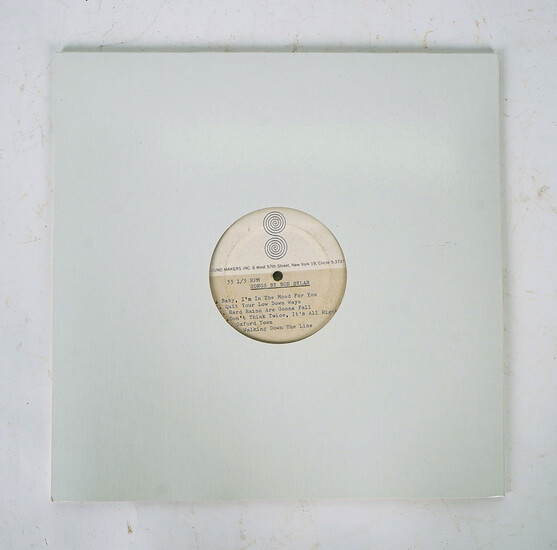BOB DYLAN: A DOUBLE-SIDED 12" ACETATE