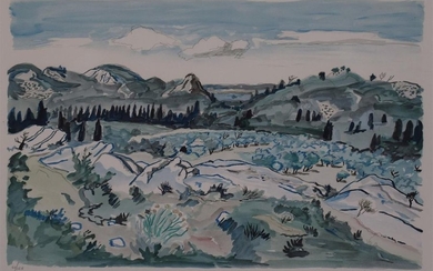 BRAYER Yves « Paysage de Provence » lithographie...