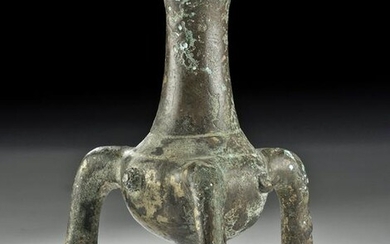 Bactrian Bronze Tripod Kohl Jar