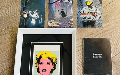 Banksy (1974) - Banksy-Crude Oils Postcards+Kate Moss Postcard(Crude Oils)-2005