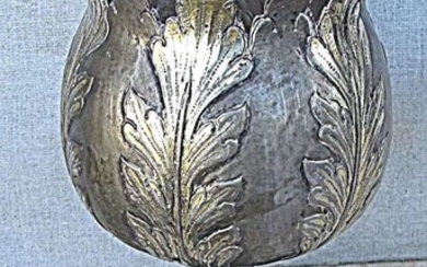Baroque Antique Gilt Silver Chalice Cup Goblet, 208 gr., 18th cen., artcraft