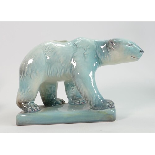 Beswick large Blue gloss model of polar bear: on glacier 417...