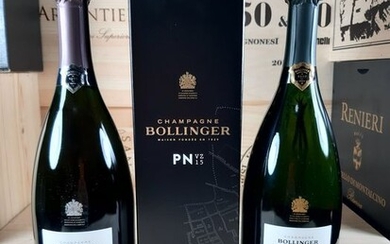 Bollinger; PN VZ 15 Blanc de Noirs x 1,2012 La Grande AnnéeRose & 2012 La Grande Année - Champagne Brut - 3 Bottles (0.75L)