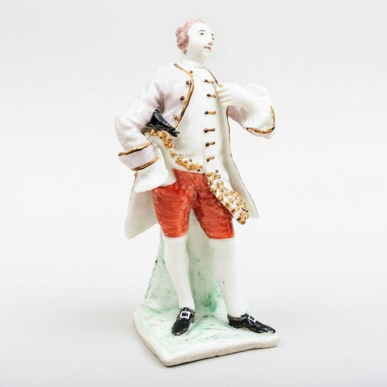 Bow Porcelain Figure of an Actor, Possibly David