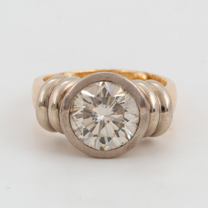 Brilliant-cut 3,11 ct diamond ring