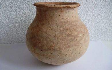 Bronze Age Terracotta storage jar with decoration - (13×16×0 cm)