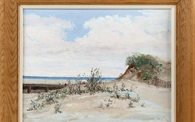 CAPE COD SCHOOL (20th Century,), Dune landscape., Oil