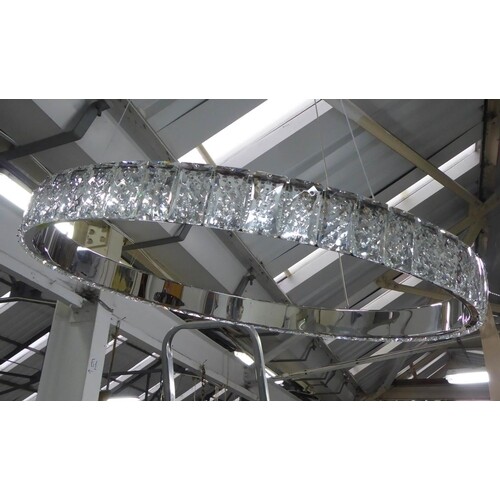 CEILING LIGHT, contemporary loop design, 60cm diam.