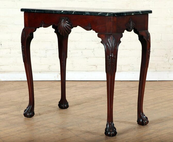 CHIPPENDALE STYLE MAHOGANY CONSOLE TABLE C.1920