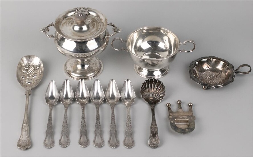 COLLECTION OF SILVER AND SILVERPLATED ITEMS