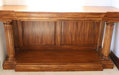 CONTEMPORARY WOOD CONSOLE TABLE