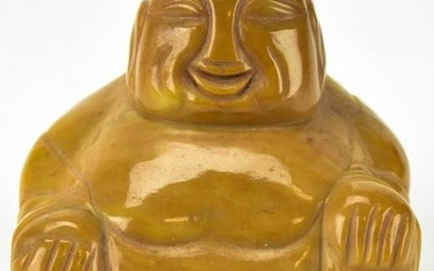 Carved Chinese Agate Buddha Statue