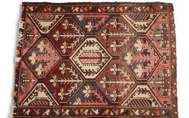 Caucasian Hand Woven Wool Rug, W 43" L 57"