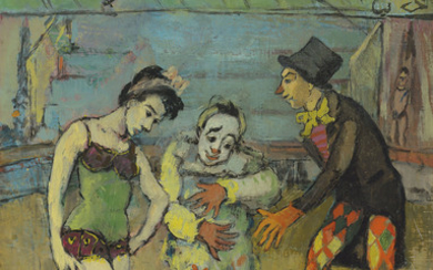 Celso Lagar (1891-1966), Clowns, trapéziste et singe