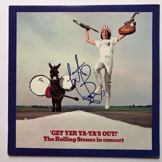 Charlie Watts - The Rolling Stones - Rare Hand Signed - Album - Get Yer Ya-Ya's Out! - LP Album - 1970/1970