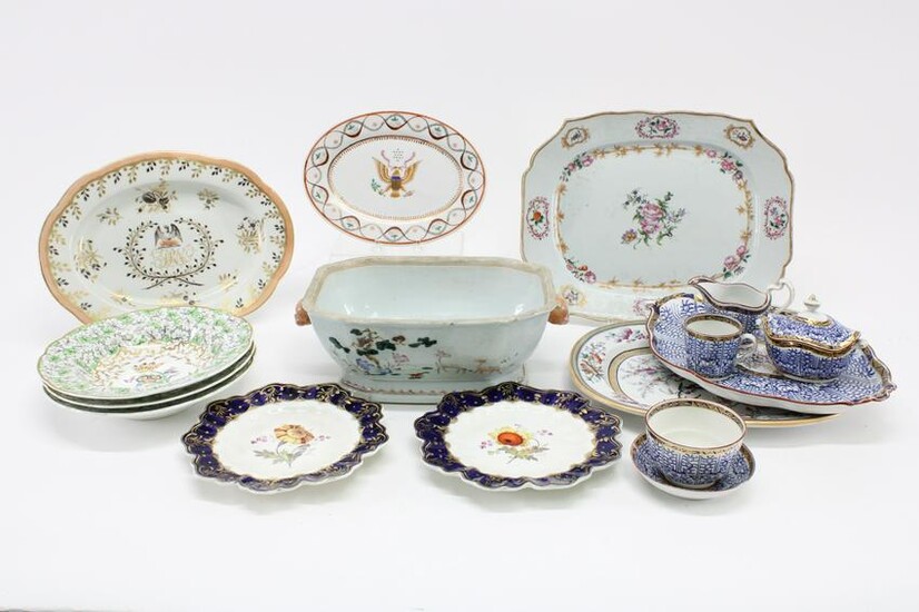 Chinese Export & English Porcelains, 18th-20th C.