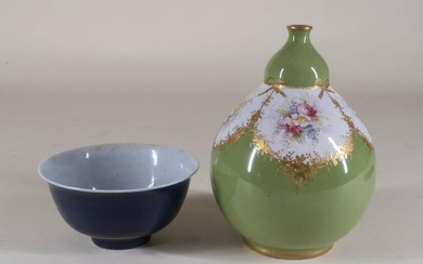 Chinese Porcelain Bowl and German Porcelain Vase
