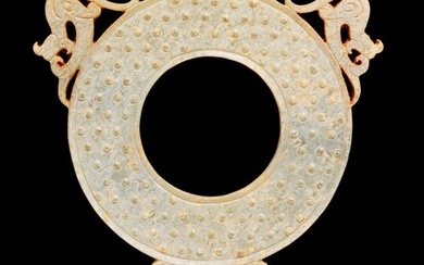 Chinese archaic style jade Bi disc