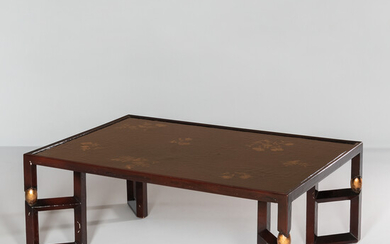 Chinoiserie-decorated Lacquer Coffee Table