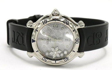 Chopard "Happy Sport Snowflake" Stainless Diamond Watch