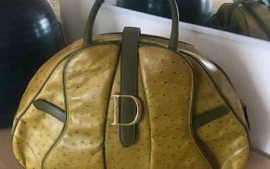 Christian Dior - Ostrich Saddle Bowler - Handbag