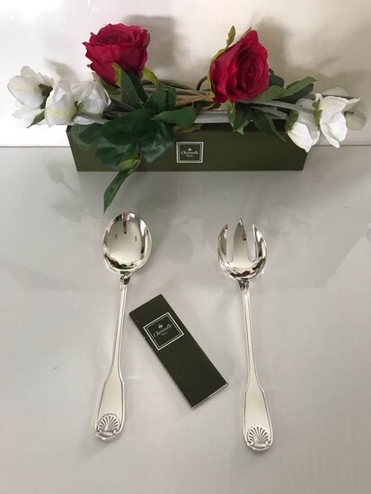 Christofle modèle Vendôme - Salad service cutlery (1) - Silverplate