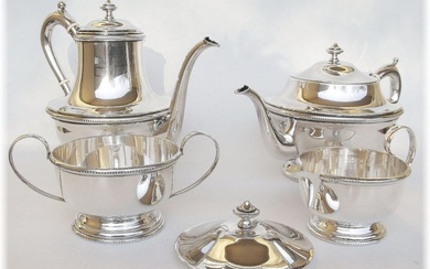Coffee and Tea Set - .900 silver - 2873 gram - Early 20th century