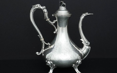Coffee pot, Large (1) - .950 silver - Paul Massat (active 1877-1885) - France - Late 19th century