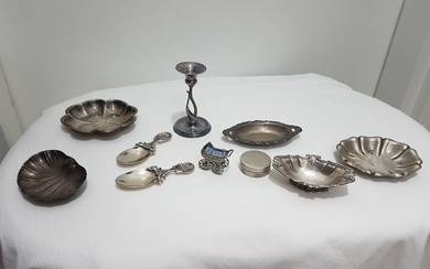 Collection of small objects (10) - .800 silver - Italy - Second half 20th century