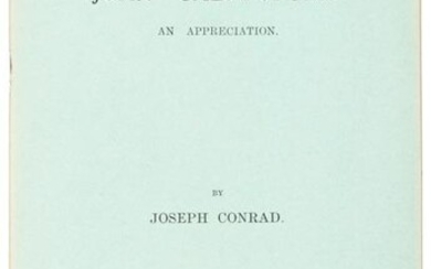 Conrad's appreciation of John Galsworthy 1/25