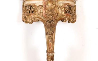 Console marmeren blad, Italie ca. 1800