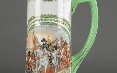 Continental Napoleon porcelain pitcher.