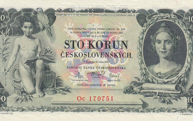 Czehoslovakia 100 Korun 1931 specimen