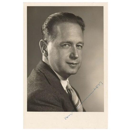 Dag Hammarskjold Signed Photograph